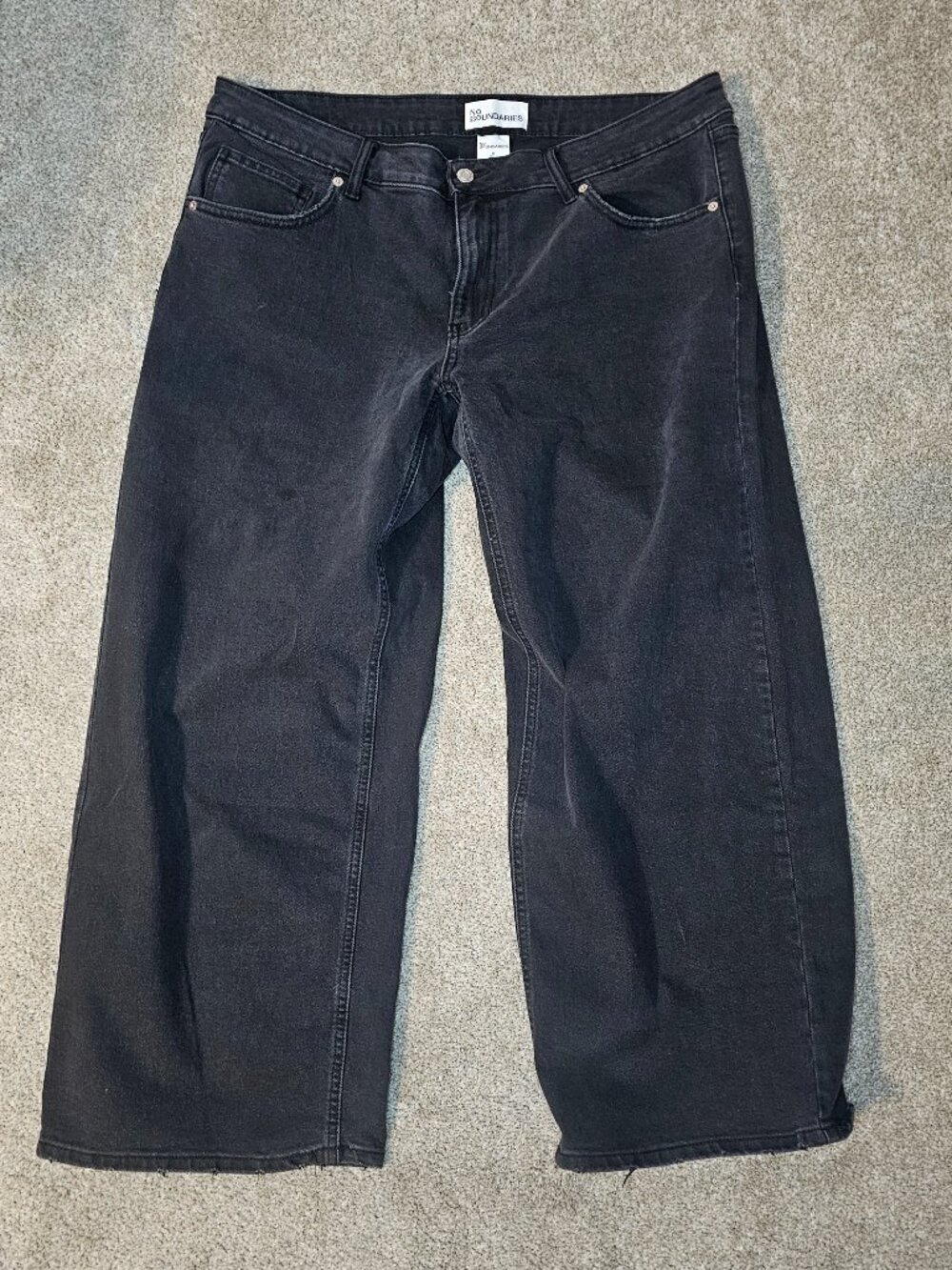 Black baggy jeans size 16s